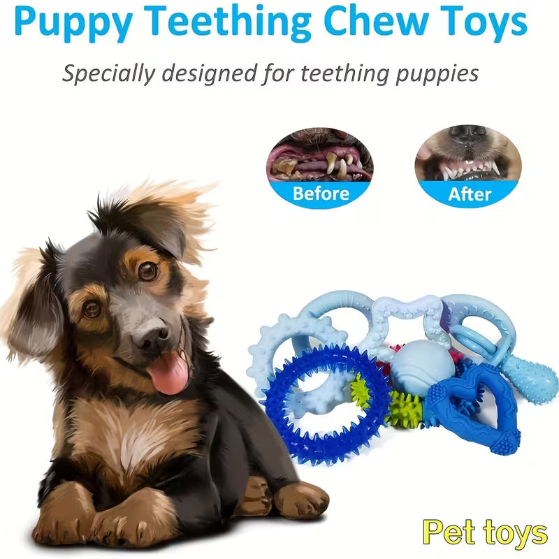 Random 3/6pcs Styles Random Colors Dog Chewing Toys