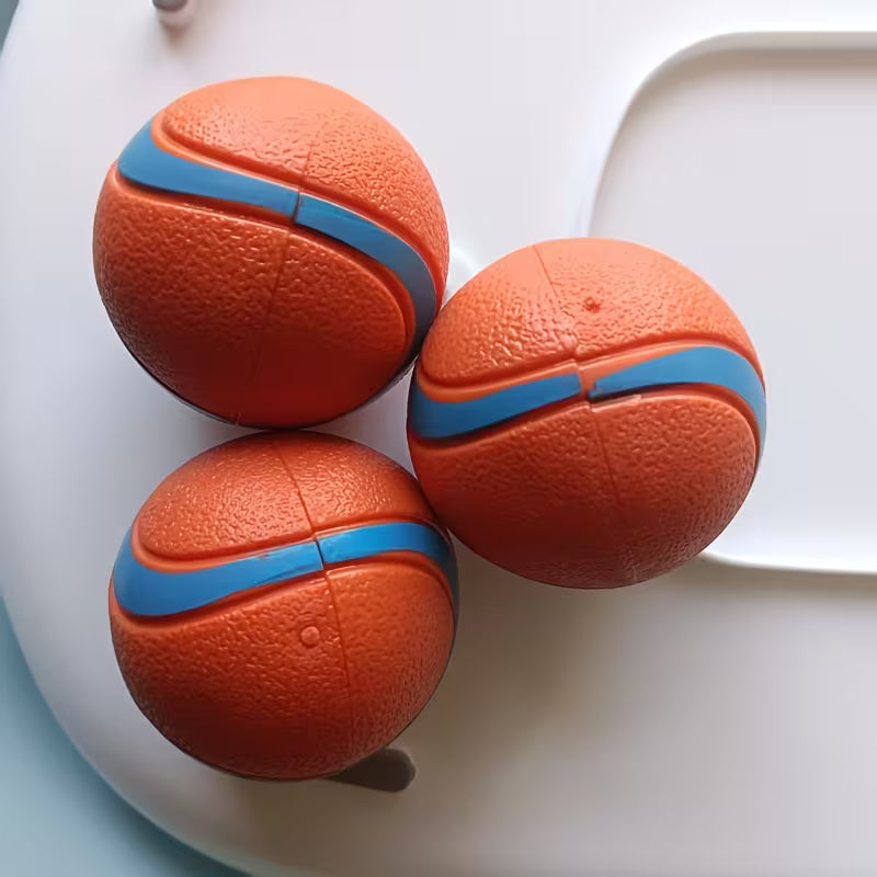 Upgraded 4pcs Heavy-Duty Rubber Dog Chew Balls