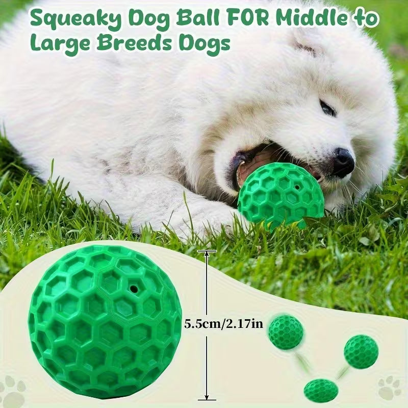 Indestructible Squeaky Dog Chew Ball