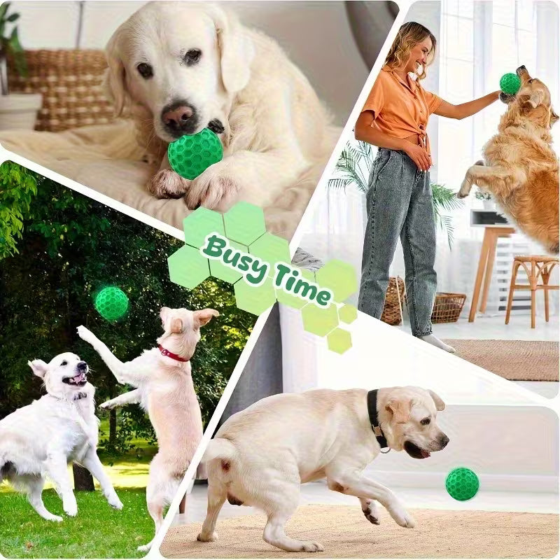 Indestructible Squeaky Dog Chew Ball